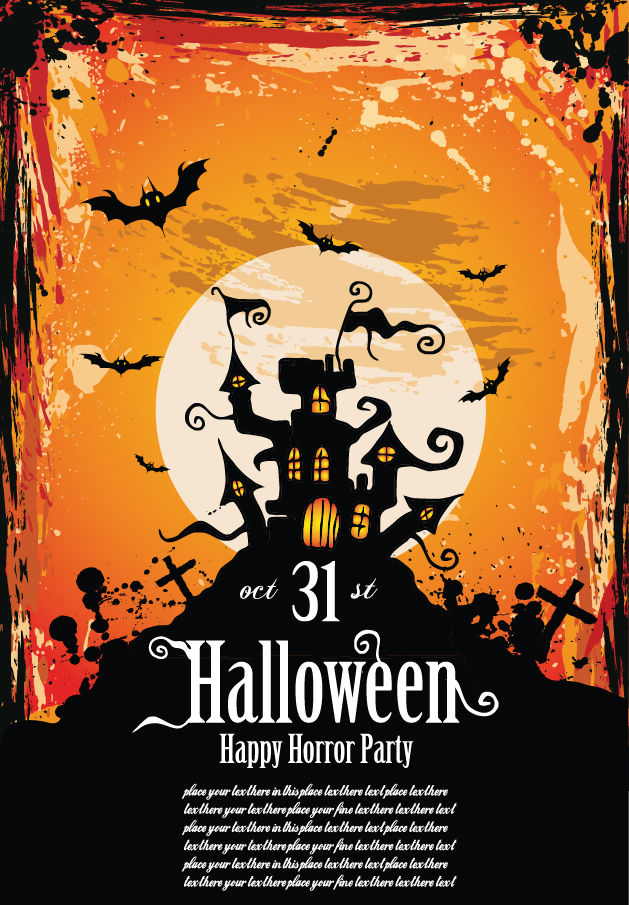 free vector Halloween Party Invitation Vector Illustration
